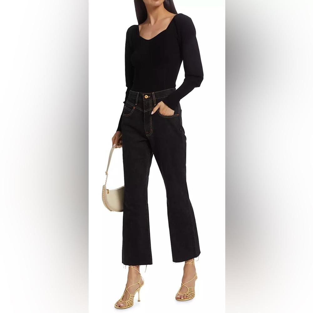 SLVRLAKE
Frankie High-Rise Cropped Flare Jeans Size 27 NWT